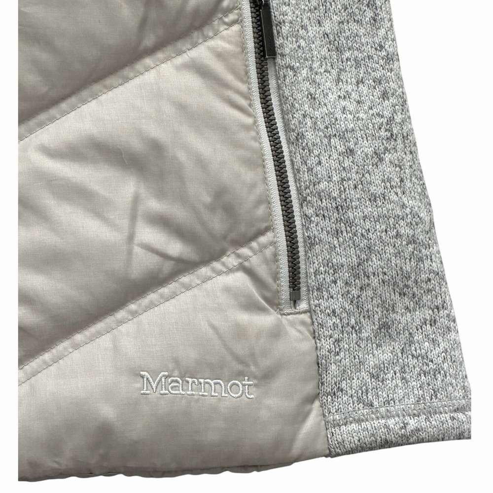 Marmot Women Jacket Medium Thea 700 Fill Down Insulate Gray Puffer Fleece Winter - Picture 5 of 16